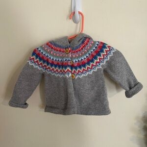 Baby Boden fair isle cardigan